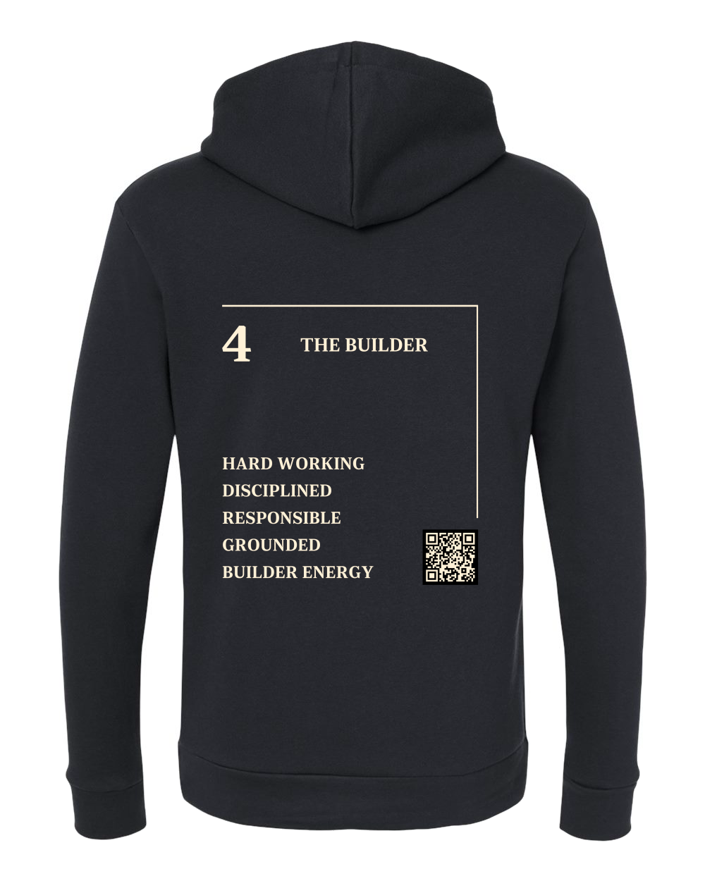 4 – The Builder Numerology Hoodie